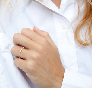 Celeste Micro Pavé Band – Slim