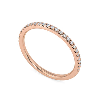 Halfline Pavé Band – Extra Slim