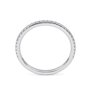Halfline Pavé Band – Extra Slim