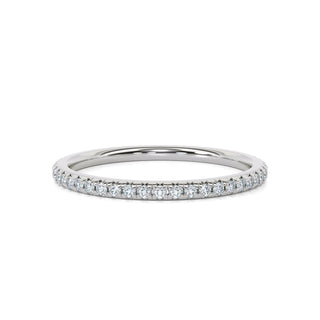 Halfline Pavé Band – Extra Slim