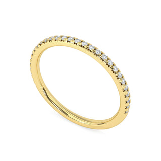 Halfline Pavé Band – Extra Slim