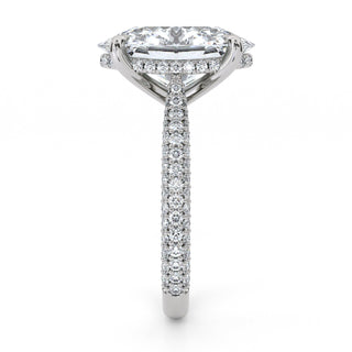 Oval Cut Halo Engagement Ring 5.0 ct