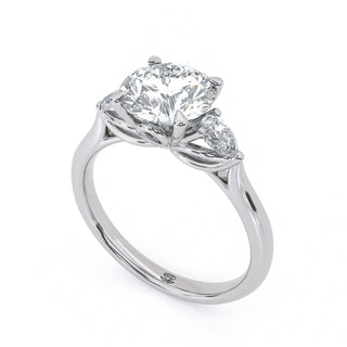 Trinity Round Three-Stone Engagement Ring 1.5 ct