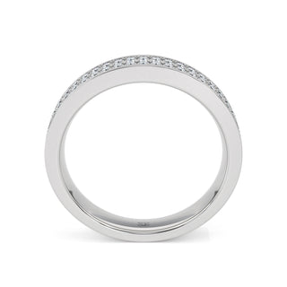 Double Row Pavé Diamond Band – Slim