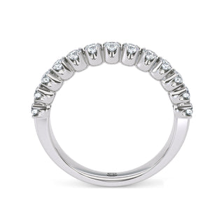 Scalloped Pavé Diamond Eternity Band – Large