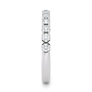 Scalloped Pavé Diamond Eternity Band – Large