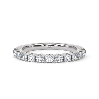 Scalloped Pavé Diamond Eternity Band – Large
