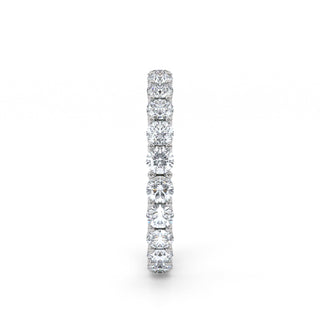 Round Cut Shared Prong Eternity Diamond Band