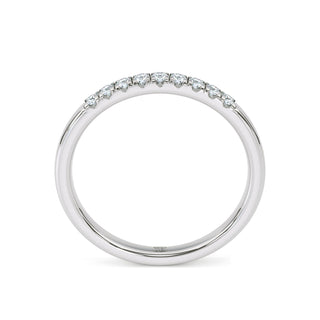Round Cut Classic Pavé Band – Extra Slim