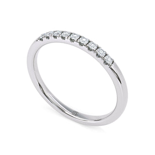 Round Cut Classic Pavé Band – Extra Slim