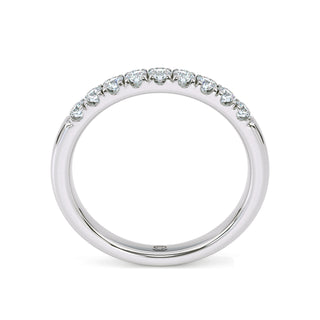 Round Cut Classic Pavé Band – Slim