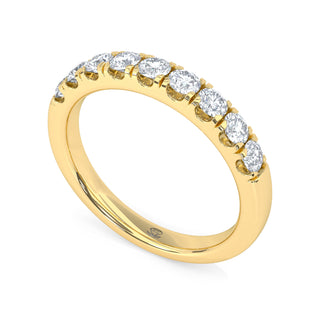 Round Cut Classic Pavé Band – Medium