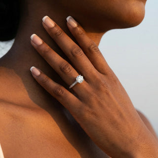 Channel Edge Round Engagement Ring 2.0 ct