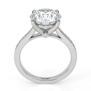 Channel Edge Round Engagement Ring 3.0 ct
