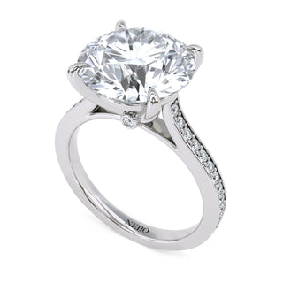 Channel Edge Round Engagement Ring 5.0 ct