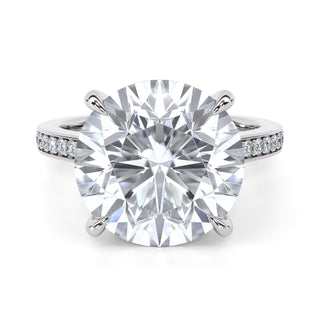 Channel Edge Round Engagement Ring 5.0 ct