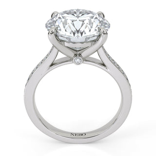 Channel Edge Round Engagement Ring 5.0 ct