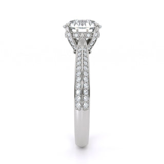 Split Arc Round Engagement Ring 1.5 ct