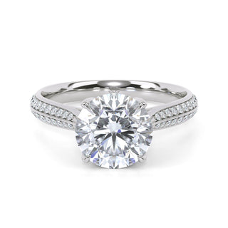 Split Arc Round Engagement Ring 1.5 ct