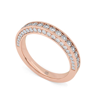 Twin Channel Diamond Band – Extra Large