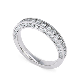 Twin Channel Diamond Band – Extra Large