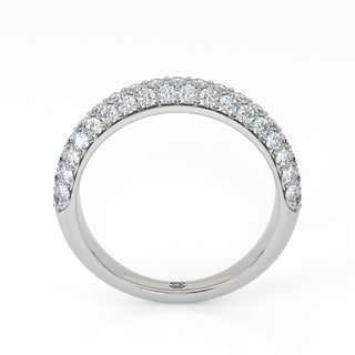 Cascade Triple-Row Diamond Band – Extra Large