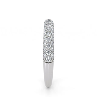 Cascade Triple-Row Diamond Band – Extra Large