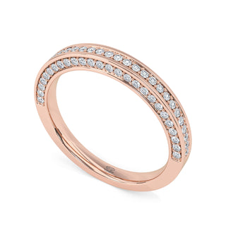Contour Triple-Row Diamond Band – Extra Large
