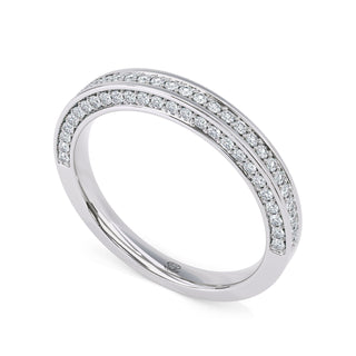 Contour Triple-Row Diamond Band – Extra Large