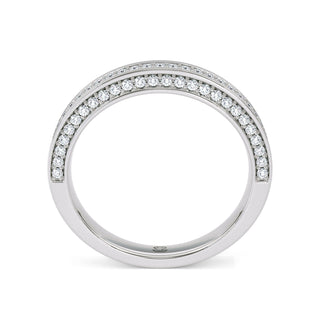 Contour Triple-Row Diamond Band – Extra Large
