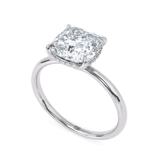Ribbon Cushion Pavé Diamond Band 2.5 ct
