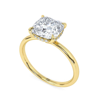 Ribbon Cushion Pavé Diamond Band 2.5 ct