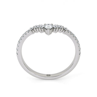 Aria Pear Accent Diamond Band