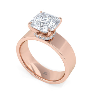Flair Cushion Pavé Diamond Band 2.5 ct