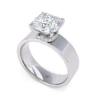 Flair Cushion Pavé Diamond Band 2.5 ct