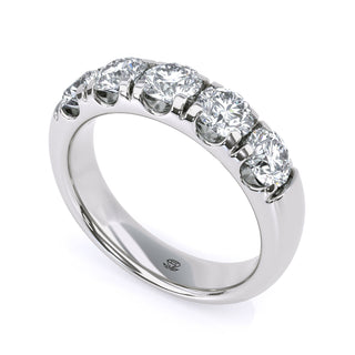 Round Cut Half Eternity Band – Medium