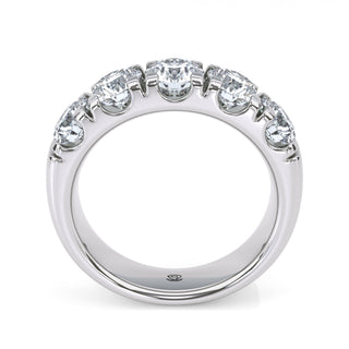 Round Cut Half Eternity Band – Large