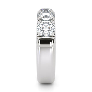Round Cut Half Eternity Band – Large