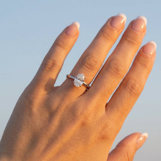 Oval Classic Lab Diamond Engagement Ring 1.5 ct