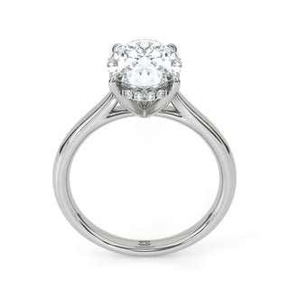 Oval Classic Lab Diamond Engagement Ring 2.5 ct