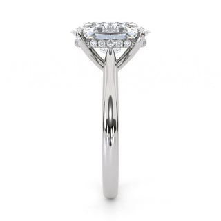 Oval Classic Lab Diamond Engagement Ring 2.5 ct
