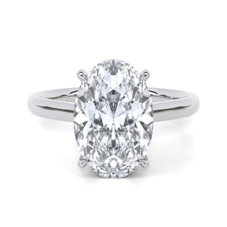Oval Classic Lab Diamond Engagement Ring 2.5 ct