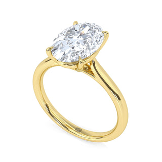 Lyra Oval Pavé Diamond Band 3.0 ct