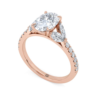 Solace Oval Pavé Diamond Band 1.5 ct