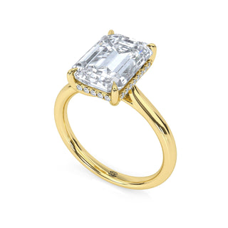 Comet Emerald Pavé Diamond Band 3.5 ct