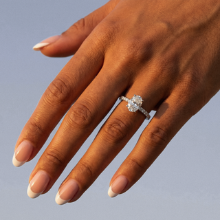 Oval Cut Signature Pavé Engagement Ring 1.0 ct