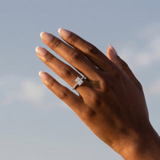 Radiant Cut Pavé Engagement Ring 1.0 ct