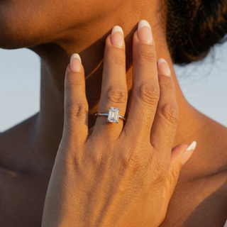 Emerald Cut Solitaire Engagement Ring 2.0 ct