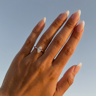 Marquise Cut Classic Solitaire Engagement Ring 0.5 ct