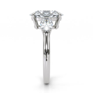 Three-Stone Oval Cut Engagement Ring 3 ct